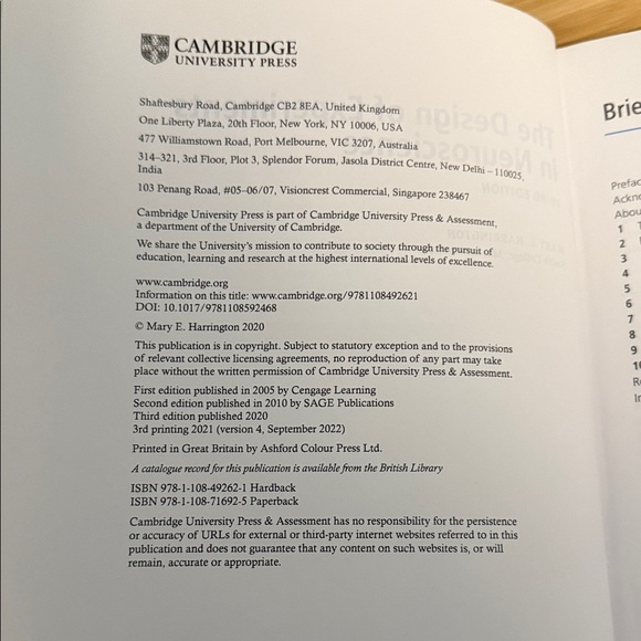 The Design of Experiments in Neuroscience Book Mary E. Harrington 3rd Edition - Picture 6 of 6
